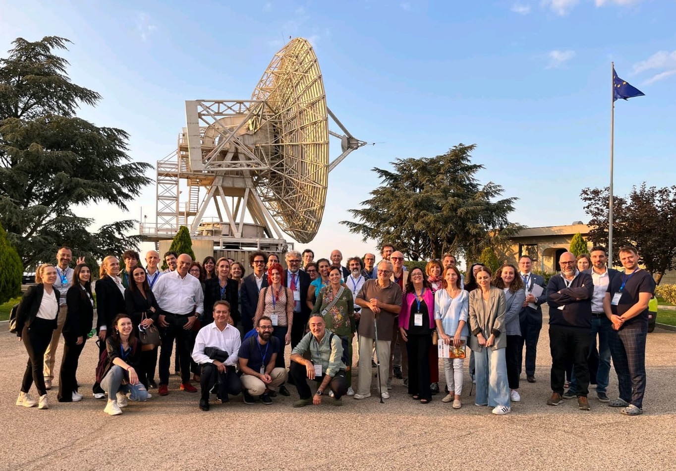 Zdjęcie uczestników podczas wizyty we Włoskiej Agencji Kosmicznej