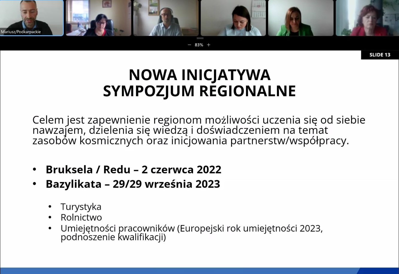 Prezentacja dotycząca zaangażowania Województwa Podkarpackiego w działania w ramach stowarzyszenia NEREUS