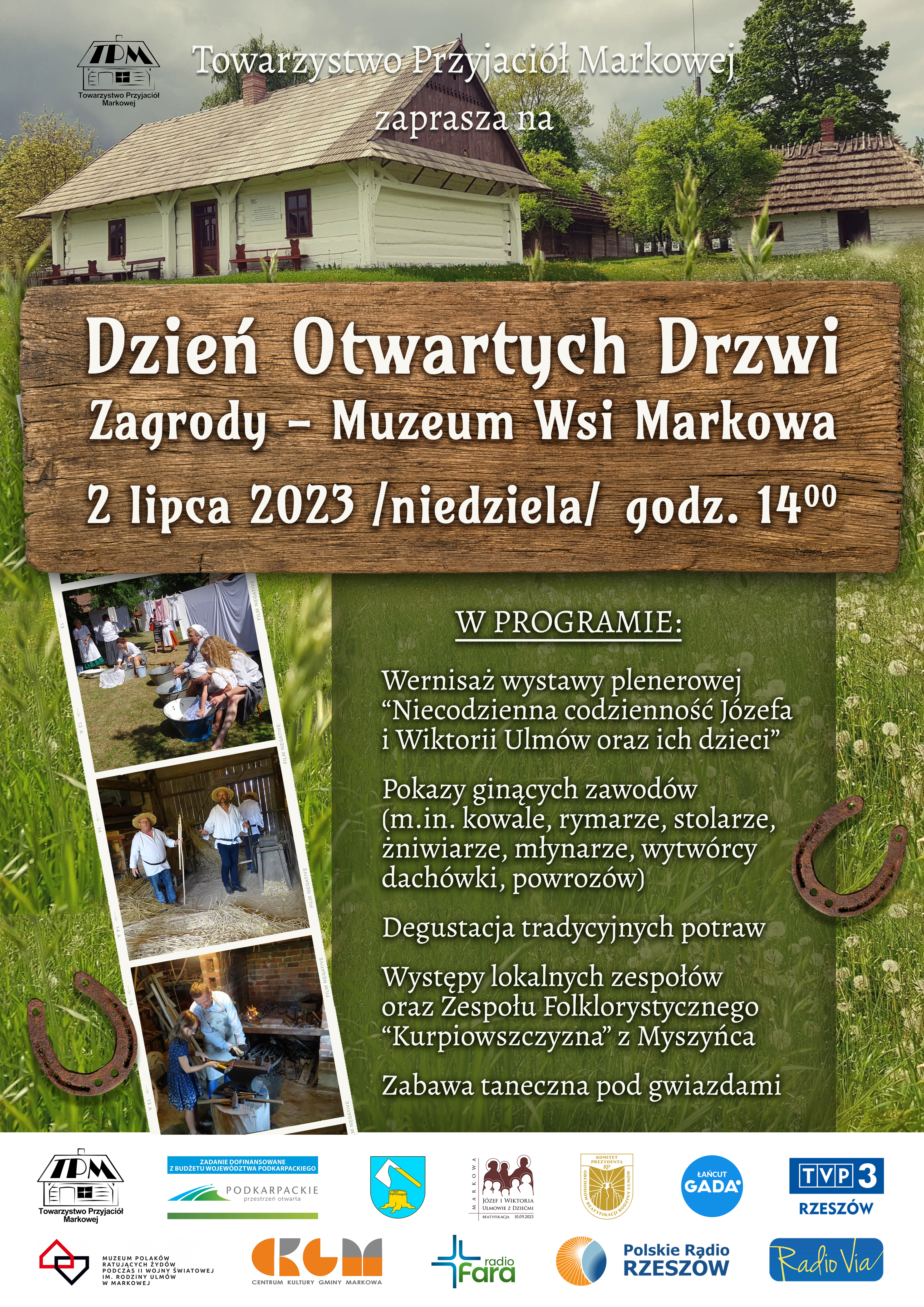 Plakat Dzień Otwartych Drzwi 2023 Markowa